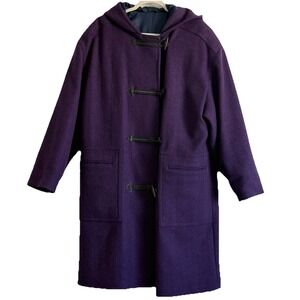 Wool Duffle Coat/Jacket Women L Outdoors snow‎ Cabin Toggle Buttons Made Russia
